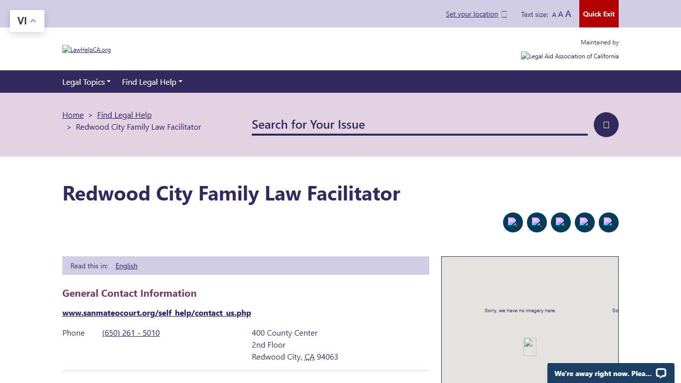 Redwood City Family Law Facilitator LawHelpCA - Legal aid and legal help near you